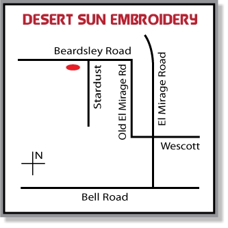 Map To Desert Sun Embroidery